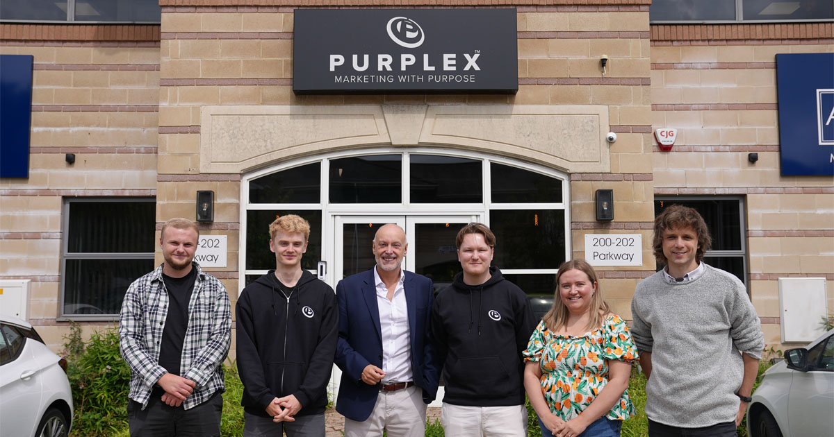 Jack Dosson, Will Green, Purplex MD Andrew Scott, Danielle Rennie and Chris D’Agorne